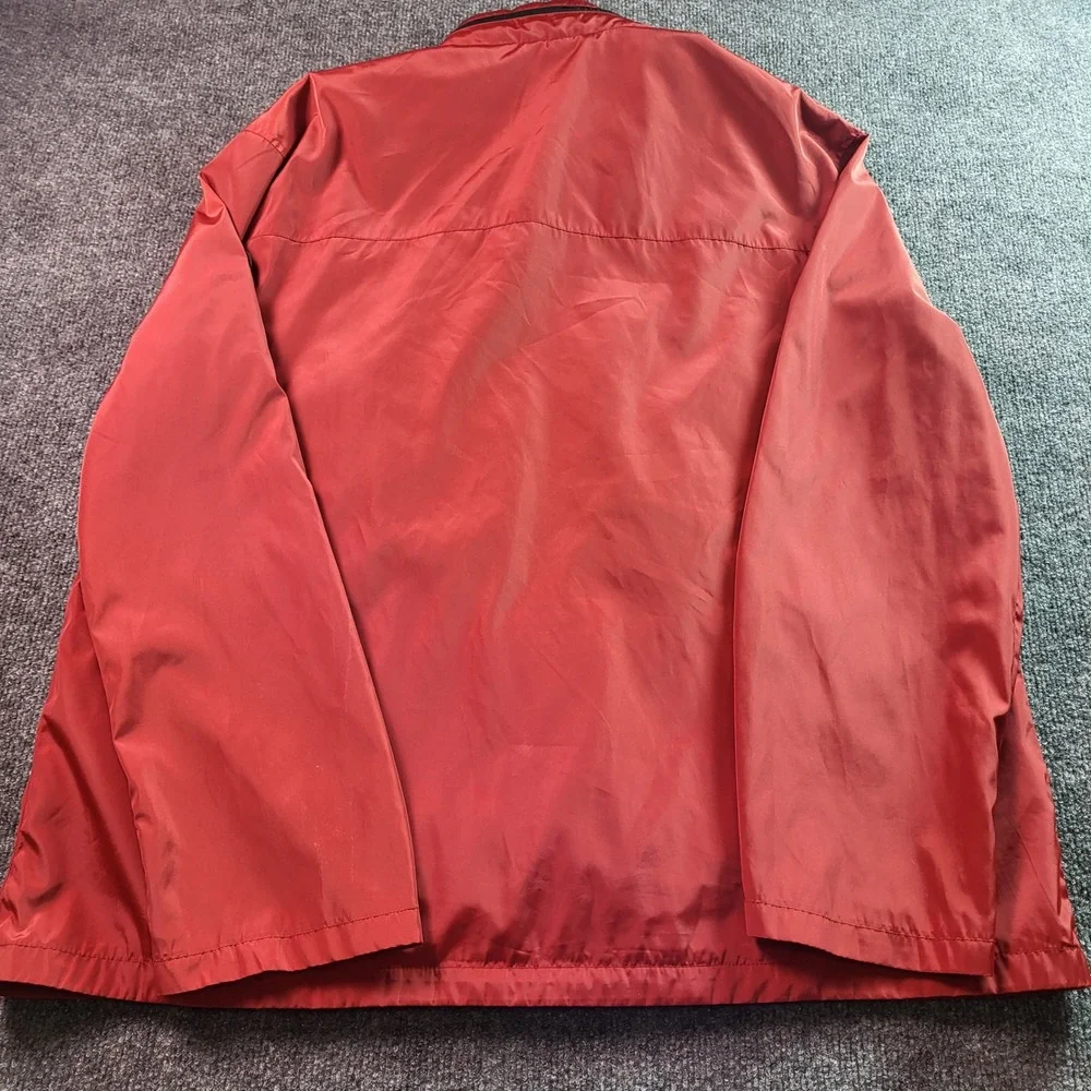 Michael‎ Michael Kors Mens Red Packable Full Zip Jacket Lightweight XXL
